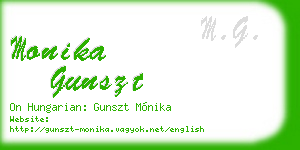 monika gunszt business card