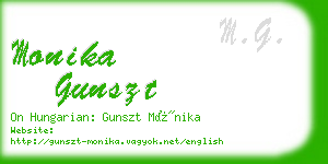 monika gunszt business card